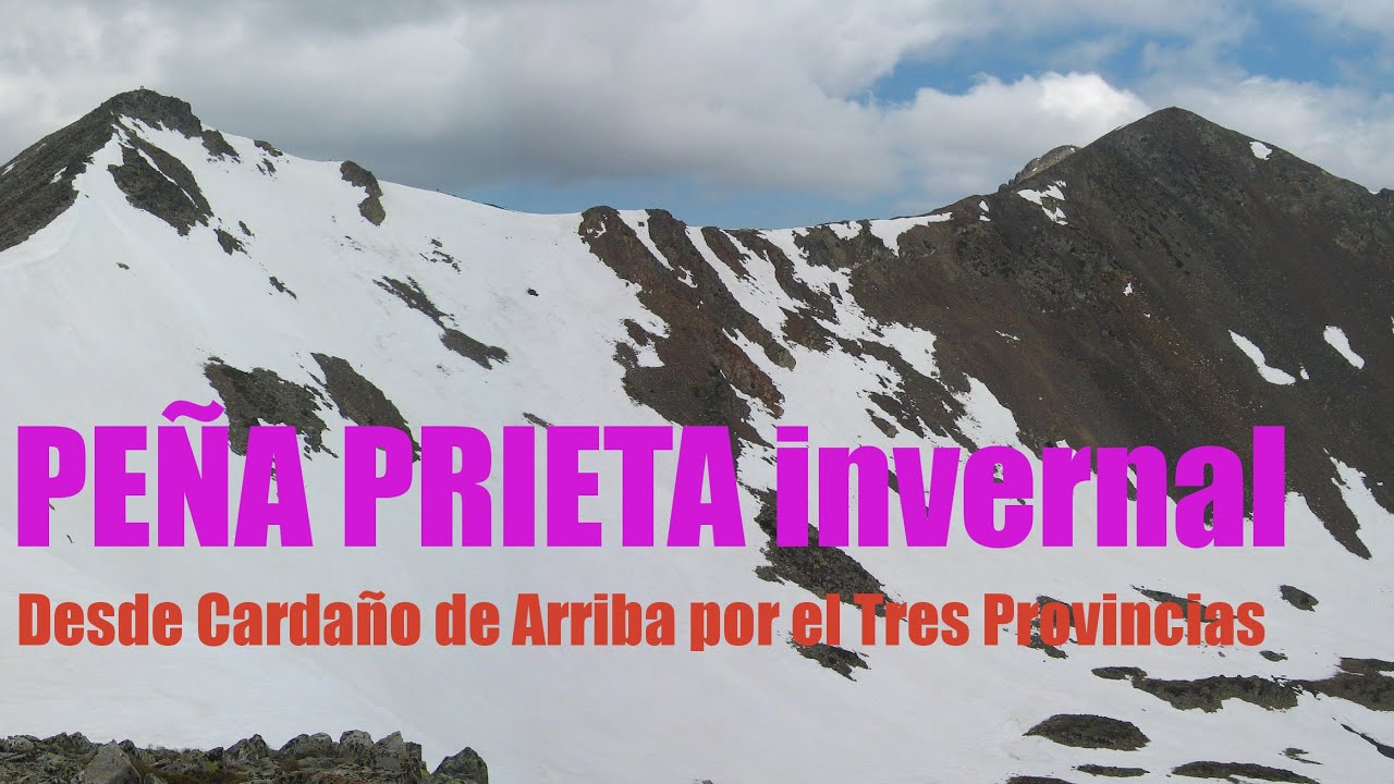 PEÑA PRIETA INVERNAL DESDE CARDAÑO DE ARRIBA | CORDILLERA CANTÁBRICA-CANTABRIA/PALENCIA/LEÓN
