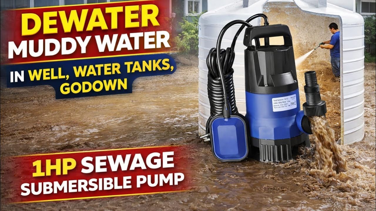 Alfa Dewatering mud pump 1 hp best for water tank dewatering / Best for sewage sumersible pump 1 hp 