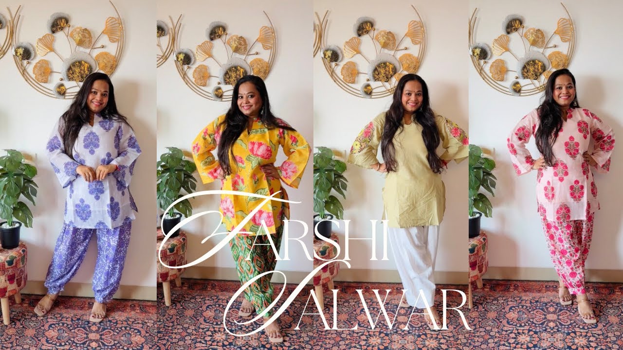 MYNTRA COTTON FARSHI SALWAR HAUL FOR OFFICE WEAR😍SANGRIA FARSHI SALWAR UNDER RS. 1400/- TRY ON HAUL✨