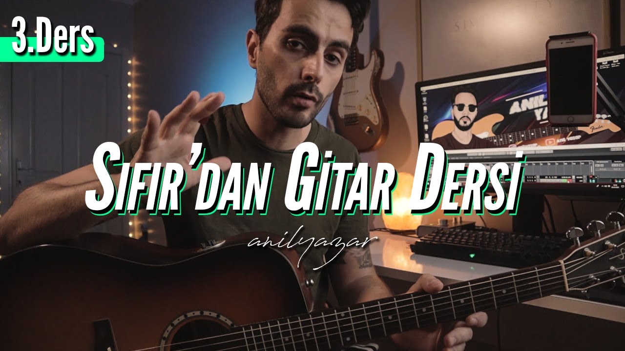 SIFIRDAN GİTAR 3. DERS - (Parmak egzersizi & Metronomla Ritim)
