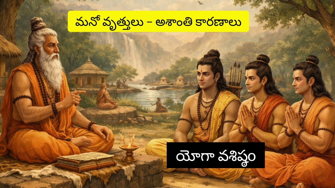 మనో వృత్తులు – అశాంతి కారణాలు | Yoga Vasistha ఉపదేశం | Spiritual Telugu Pravachanam