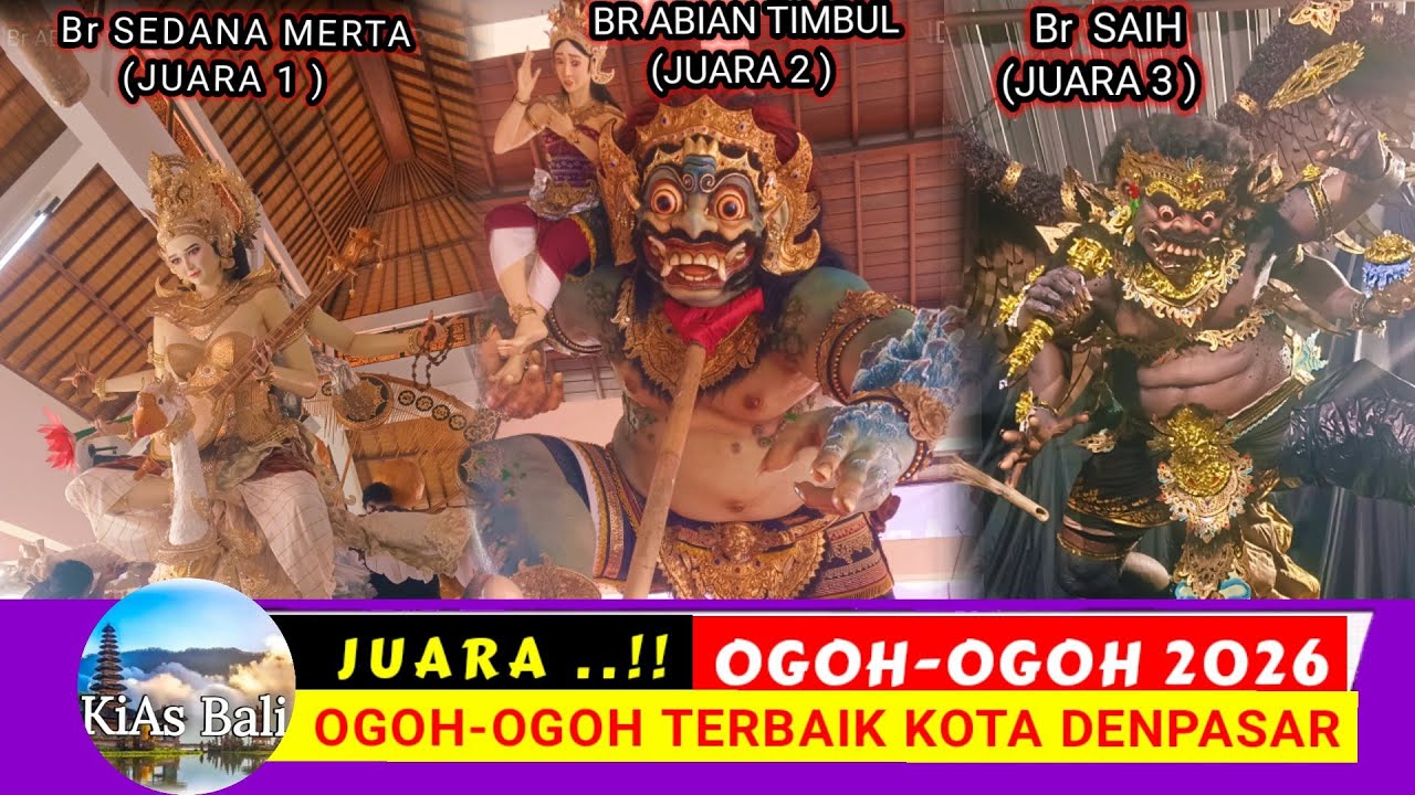 SANG JUARA TERBAIK...‼️JUARA LOMBA OGOH-OGOH KOTA DENPASAR 2026