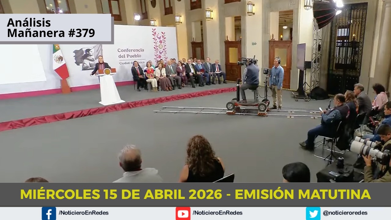 🔴 #EnVivo |  Conferencia Ma&ntilde;anera de la Presidenta Claudia Sheinbaum | Mi&eacute;rcoles 15 de Abril 2026
