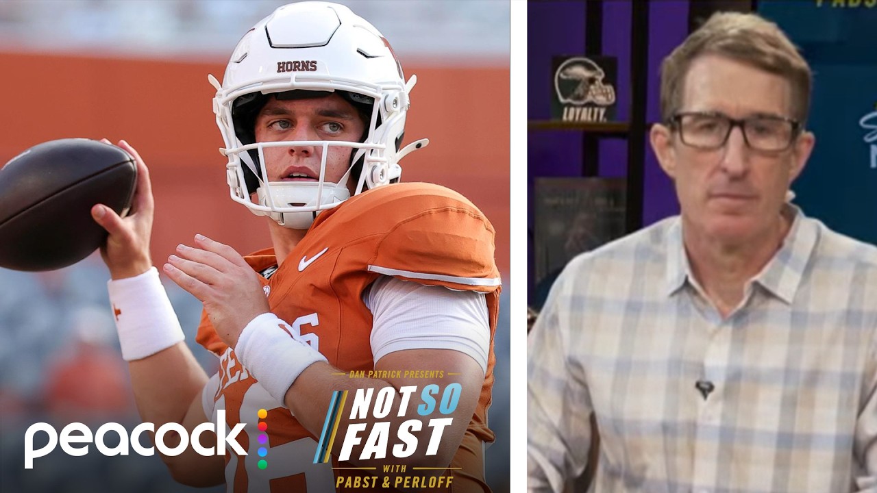 Arch Manning 'had a big whiff' at Texas press conference | Not So Fast | NBC Sports