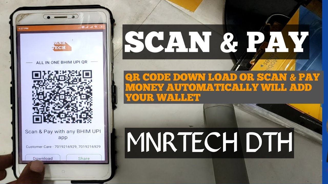 SCAN & PAY TO YOUR WALLET | MNR TECH DTH | WORKING FINE |