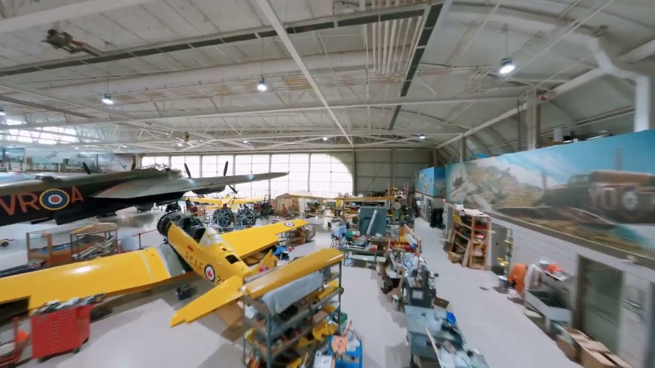 Canadian Warplane Heritage Museum Hangar - Drone Tour