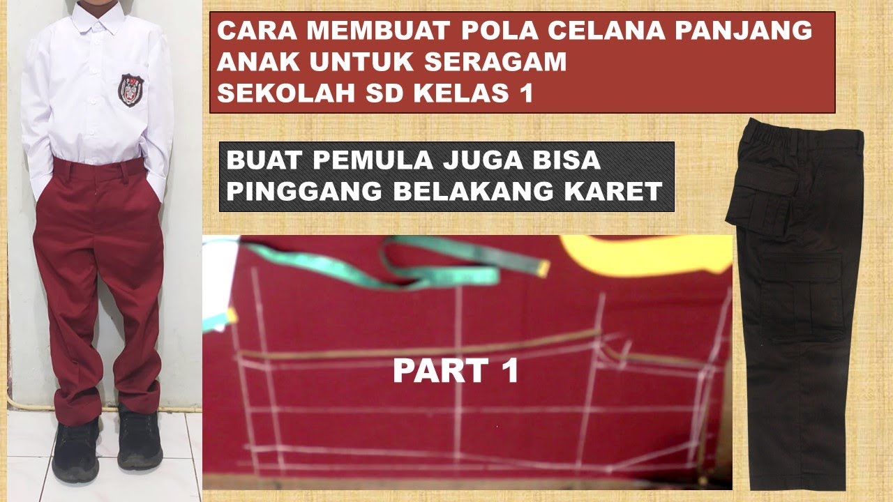 ВЫКРОЙКИ ДЕТСКОЙ ШКОЛЬНОЙ УНИФОРМЫ 1 КЛАСС #indonesia #diy