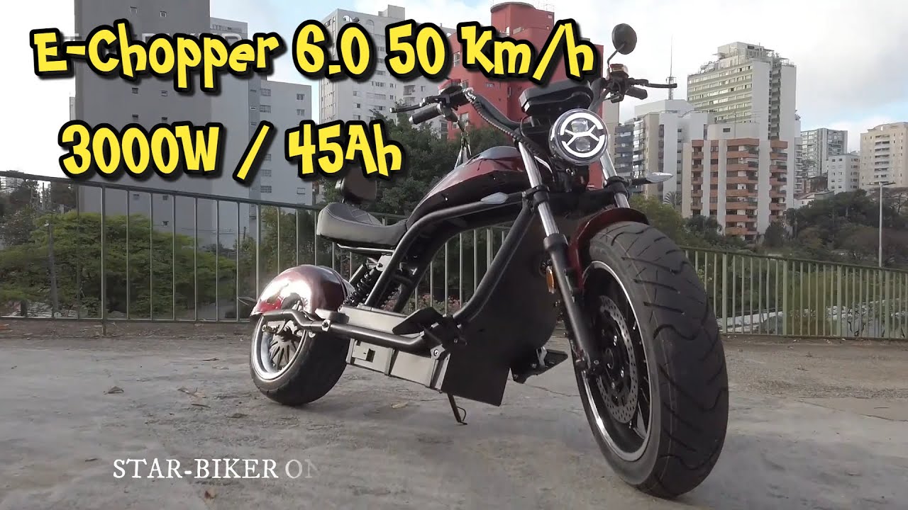 Elektro Chopper 6.0 / Rot  4000W 57Ah/ HL 6.0 Luqi / Kaufen STAR-BIKER