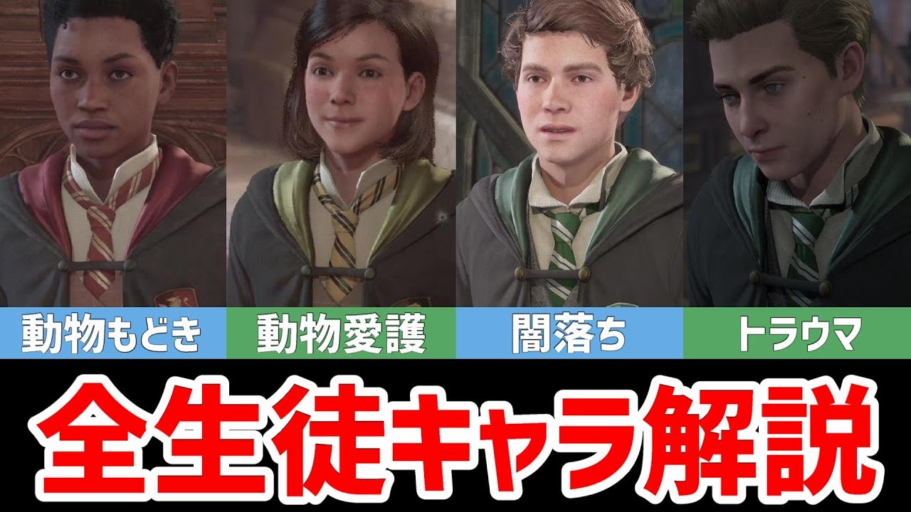 【キャラ解説】全生徒の性格が各寮の特徴と合うのか検証してみた！【ホグワーツレガシー】#5