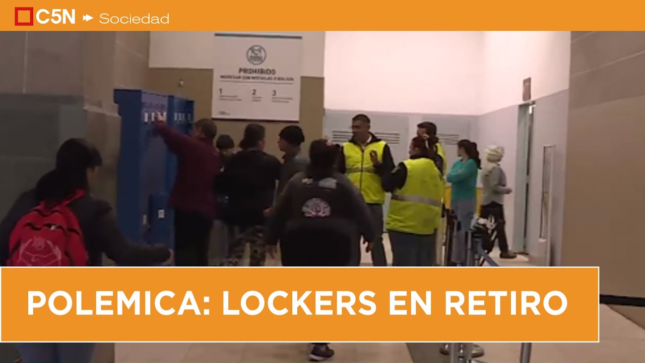 POLÉMICA por el USO de LOCKERS en la TERMINAL de TRENES