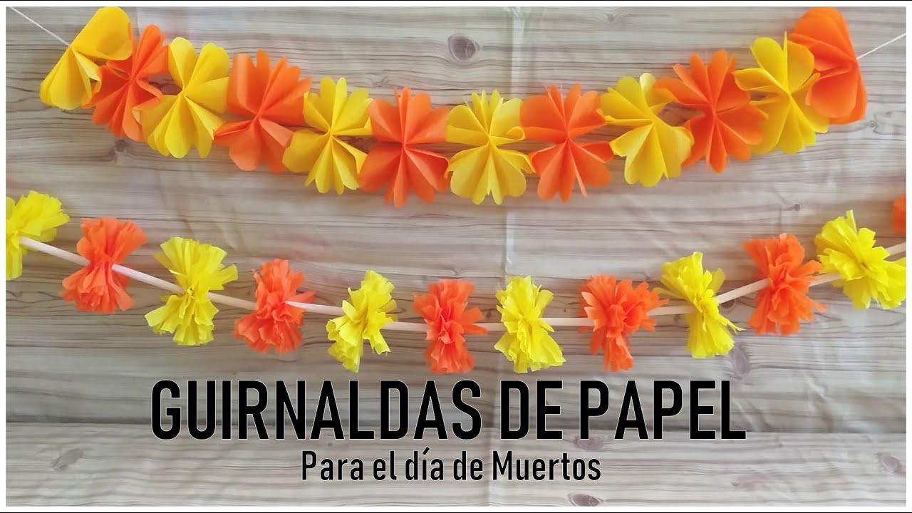 Como hacer una Guirnalda para el dia de muertos