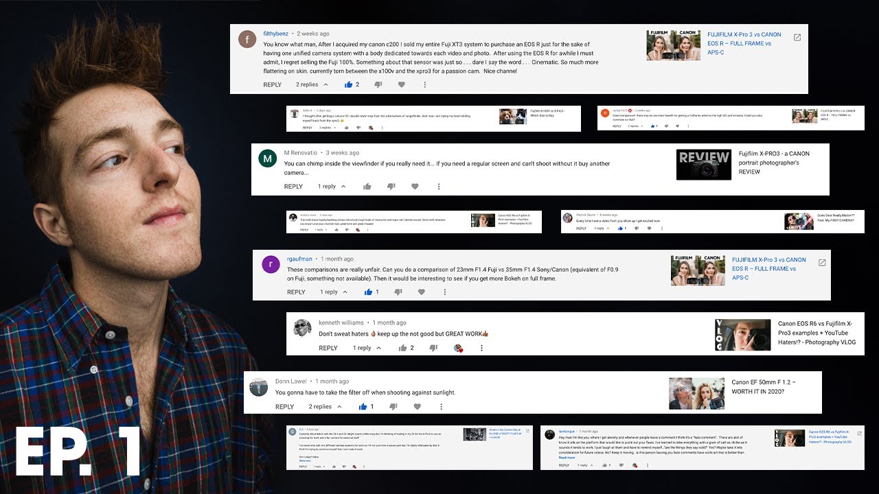 X-Pro3, Brand Loyalty, YouTube Haters, Canon vs. Fuji + more! Responding to your COMMENTS Ep. 1