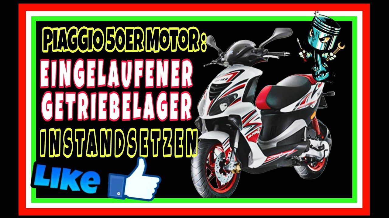 Piaggio TEC2M Getriebe Eingelaufener Lagersitz Instandsetzen Teil 2