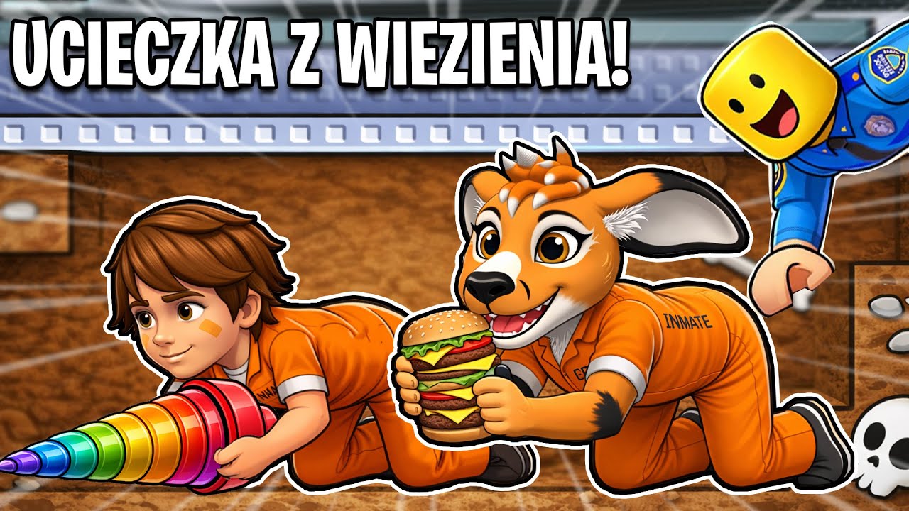 UCIEKAMY Z WIĘZIENIA NAJWIĘKSZĄ DZIURĄ w ROBLOX!