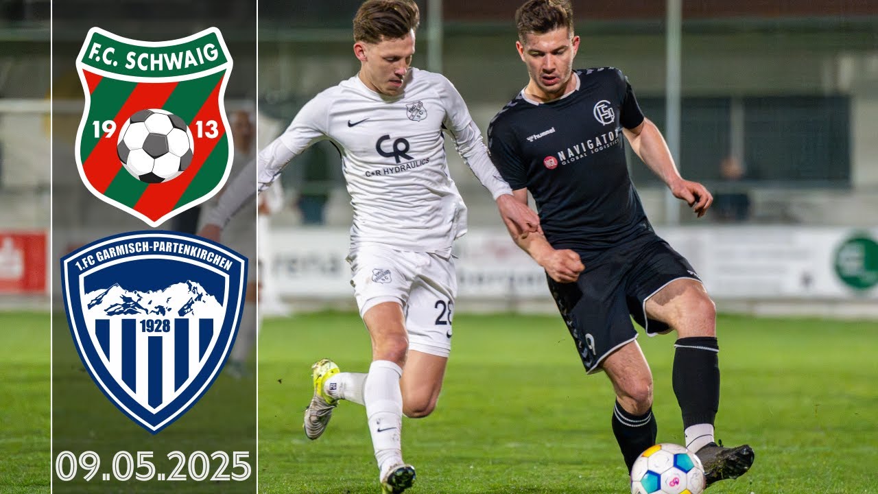 FC Schwaig vs. 1. FC Garmisch-Partenkirchen 09.05.2025 Landesliga Südost 24/25