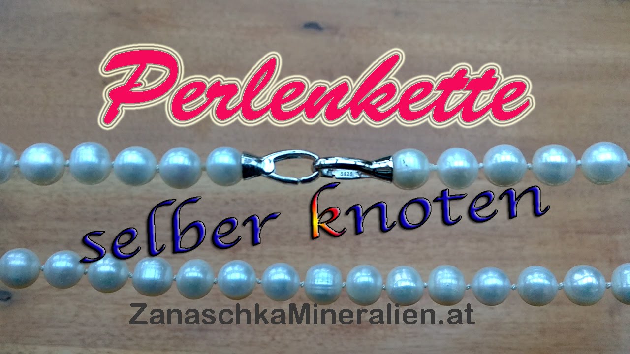 DIY Perlenkette knoten - Schmuck selber machen - Kette knüpfen - Halskette