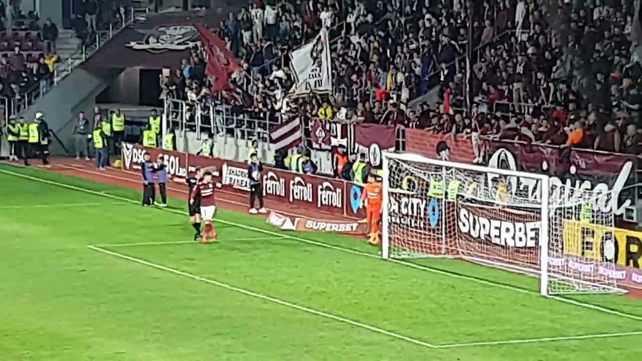 Rapid - sepsi 1-0  Bucuria golului si captura steagurilor+bataie