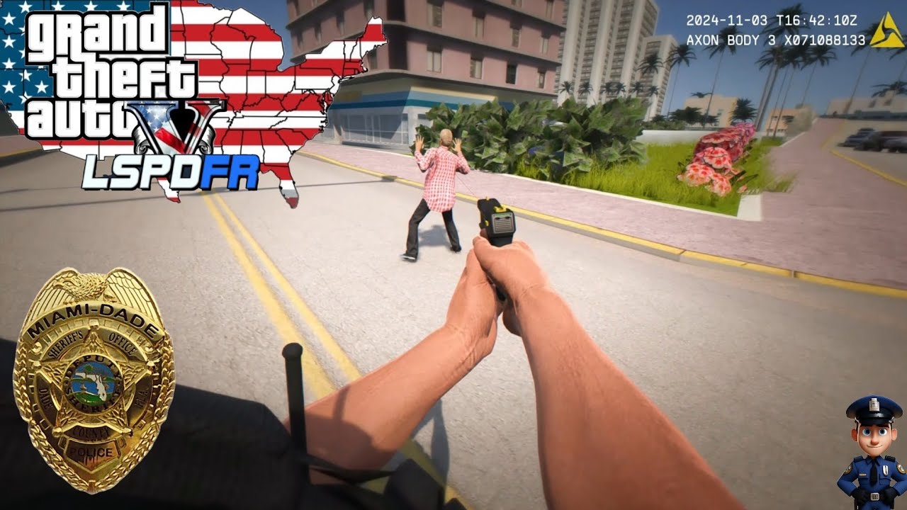 [NO COMMENTARY] GTA V | LSPDFR - DADE POLICE OF MIAMI, SHOUTOUTS AND THEFTS IN FLORIDA