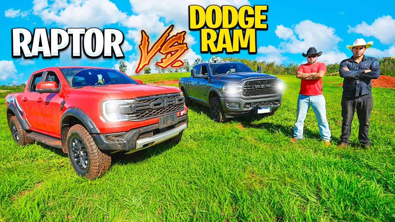 CABO DE GUERRA - RAPTOR DO RENATO GARGIA vs DODGE RAM LEO DA HORNET !! * quem ganha?? *