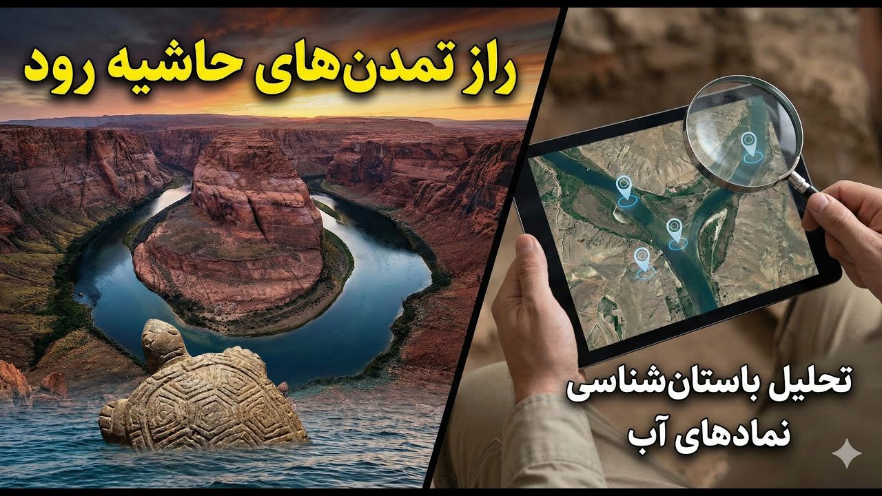 راز تمدن‌های حاشیه رودخانه | تحلیل باستان‌شناسی نمادهای آب و سنگ
