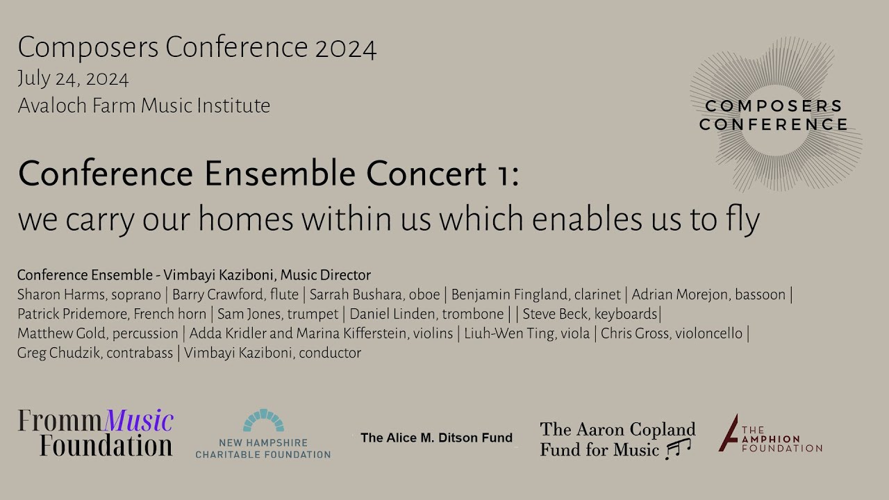 Composers Conference 2024. Conference Ensemble Concert # 1