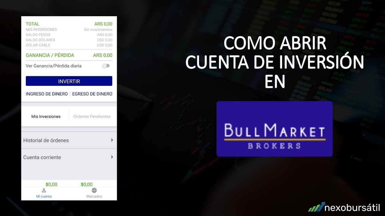 Abrir cuenta en Bull Market Brokers 2025 reel