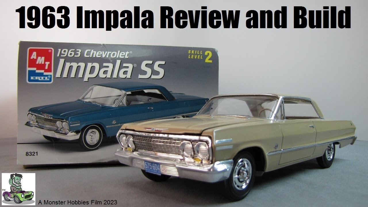 Model Car Garage - AMT/ERTL 1963 Chevy Impala SS Hardtop 1/25 Scale Model Kit Build Review AMT8321