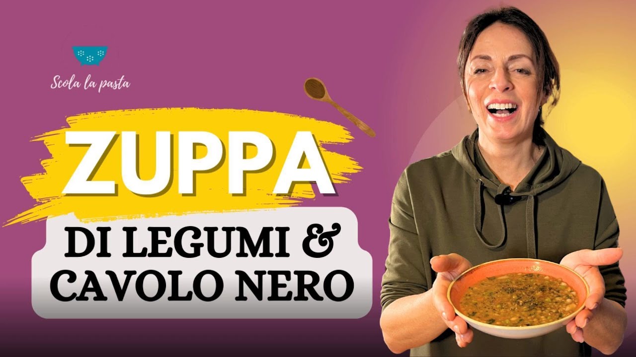 Zuppa legumi e cavolo nero
