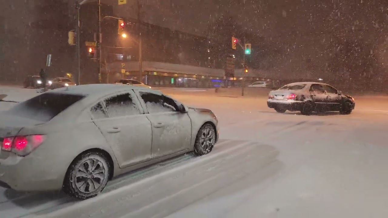 Snow Storm Walking tour at Scarborough Toronto Canada 2024