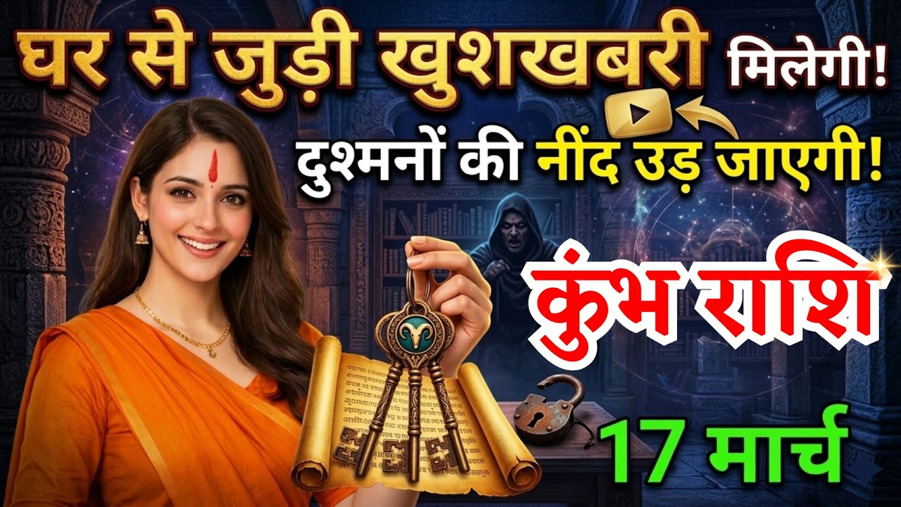 17 मार्च, कुंभ राशि वालों घर से जुड़ी खुशखबरी मिलेगी, Kumbh Rashi, आज का राशिफल