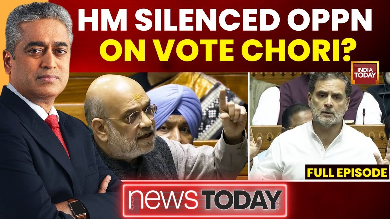 NewsToday With Rajdeep | Amit Shah Tears Into Rahul Gandhi Over &lsquo;Vote Chori&rsquo;