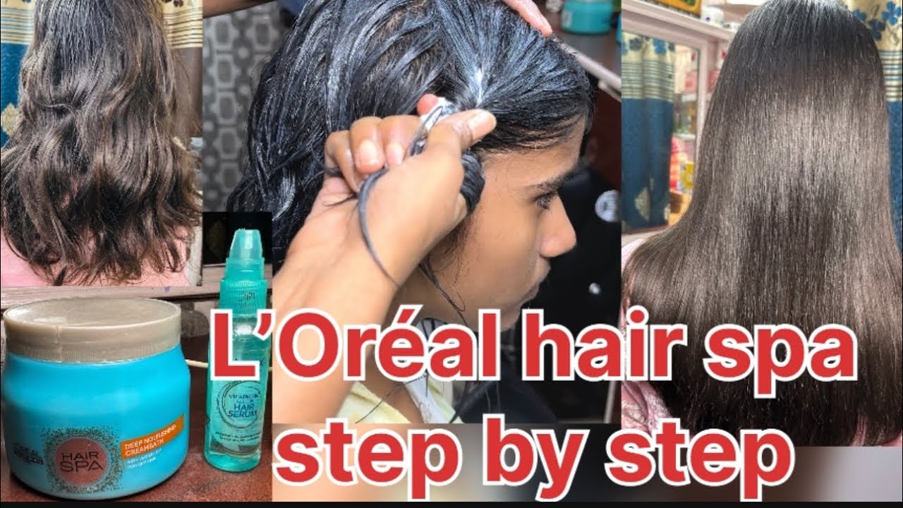 पार्लर में loreal हेयर स्पा कैसे करते है ll  कोन सी स्पा क्रीम लगाए l Loreal hair spa step by step