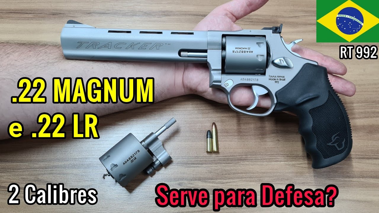 Revólver 22 Magnum, Serve para Defesa? Teste e Opinião - RT 992, também é .22 LR de 6,5