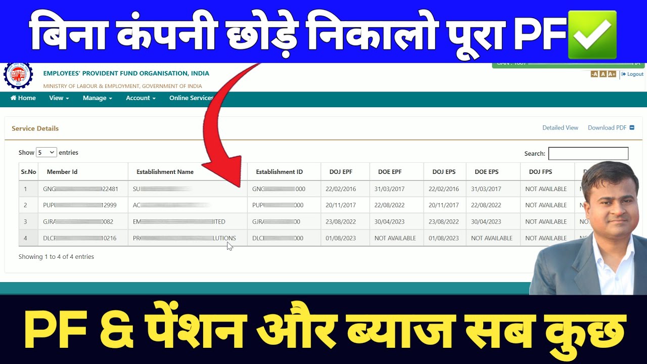 ✅बिना कंपनी छोड़े निकालो पूरा PF || pf ka pura paisa kaise nikale pension sahit || full pf withdrawal