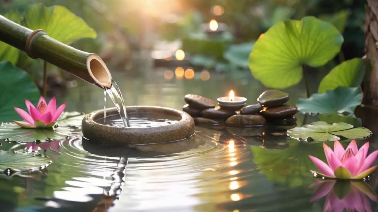 Bamboo Flowing Water Relaxation Music for Sleep, Spa & Stress Relief