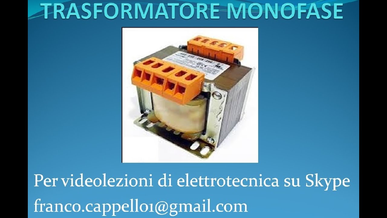 trasformatore monofase