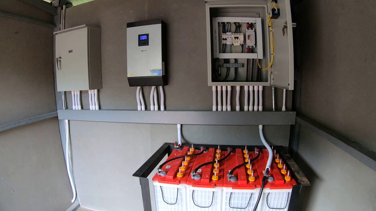 ระบบโซล่าเซลล์ hybrid ipower 4kw ใช้กับ แอร์ 18,000 Btu พื้นที่ไม่มีไฟฟ้า