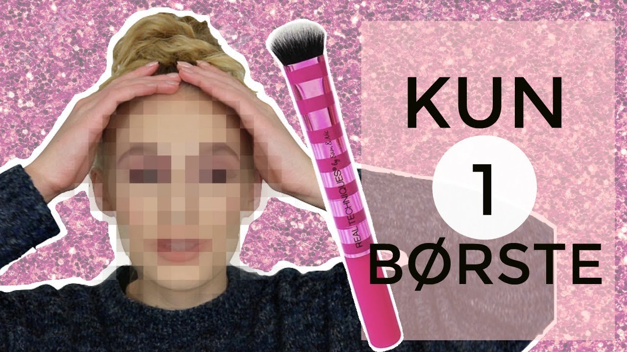 Full face: MED KUN 1 MAKEUPBØRSTE !? *fail*
