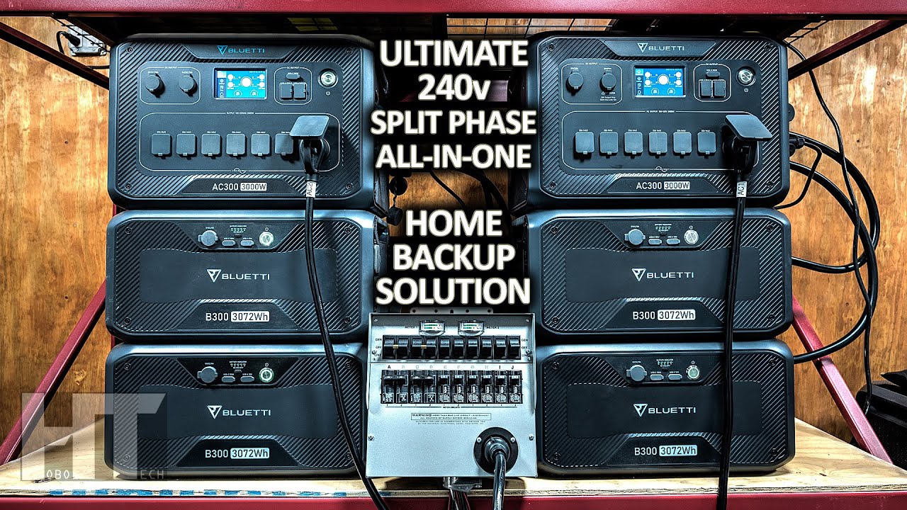 BLUETTI AC300 240v Split Phase Home Backup Generator Integration Kit | How To