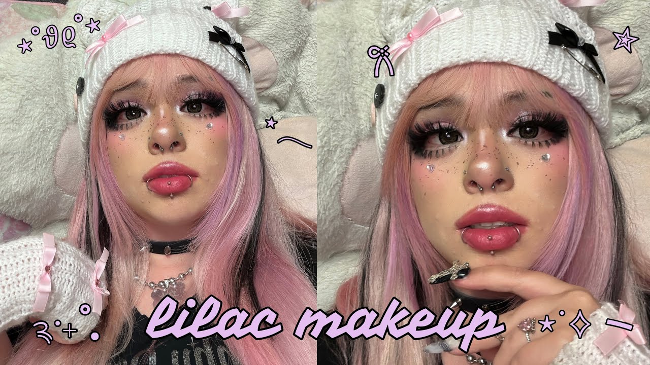 glowy cool-toned doll makeup ⟡૮ ྀི◞ ⸝⸝ ◟ ྀིა