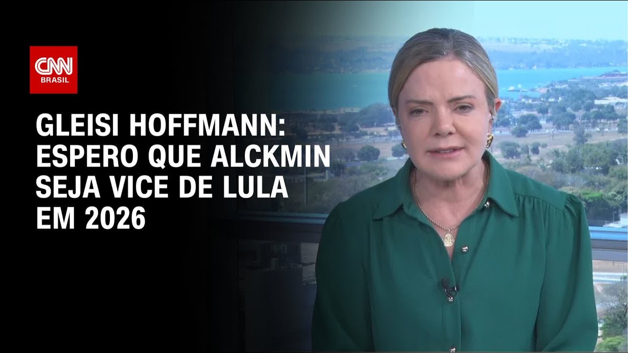 &ldquo;Espero que Alckmin seja vice de Lula em 2026&rdquo;, diz Gleisi Hoffmann &agrave; CNN | BASTIDORES CNN
