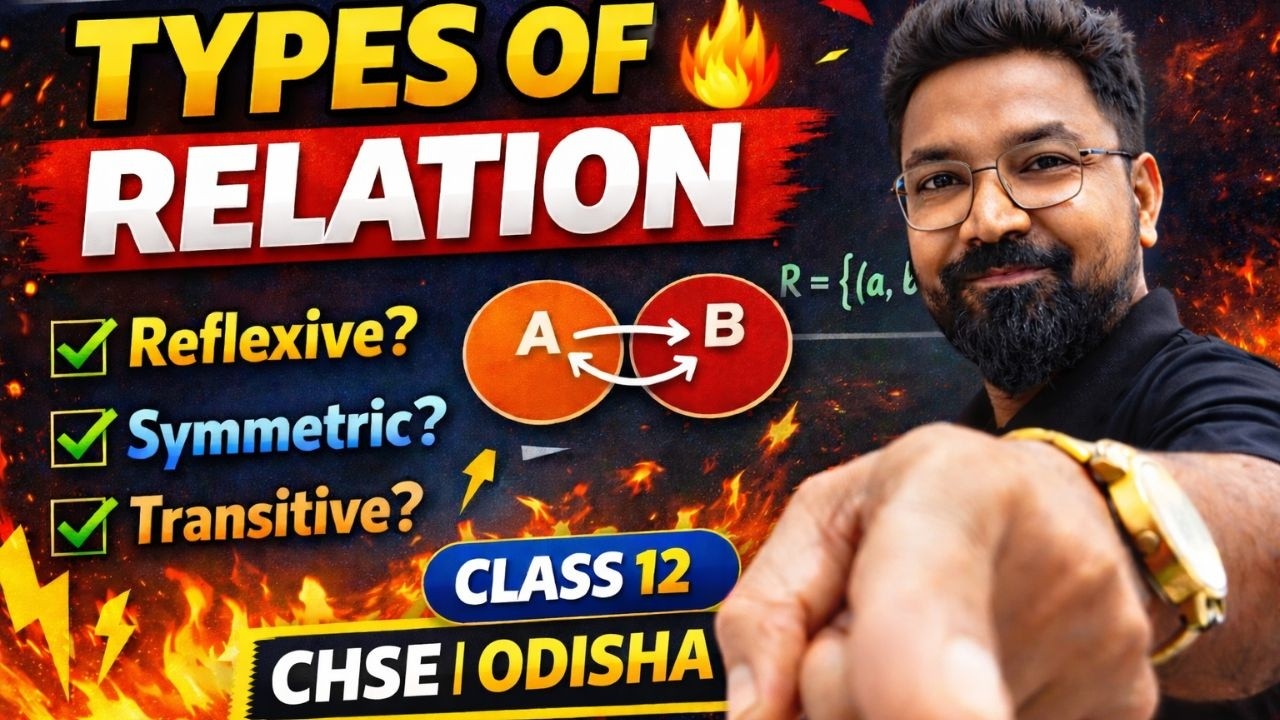 👉 “Kinds of Relation | Types of Relation 🔥 Class 12 Maths BSE | Relation & Function Part 4”