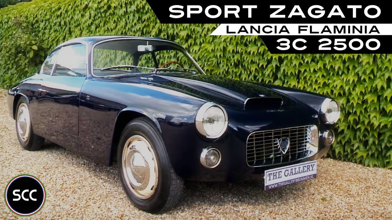 LANCIA FLAMINIA 3C 2500 SPORT ZAGATO - Modest test drive with V6 engine sound | SCC TV