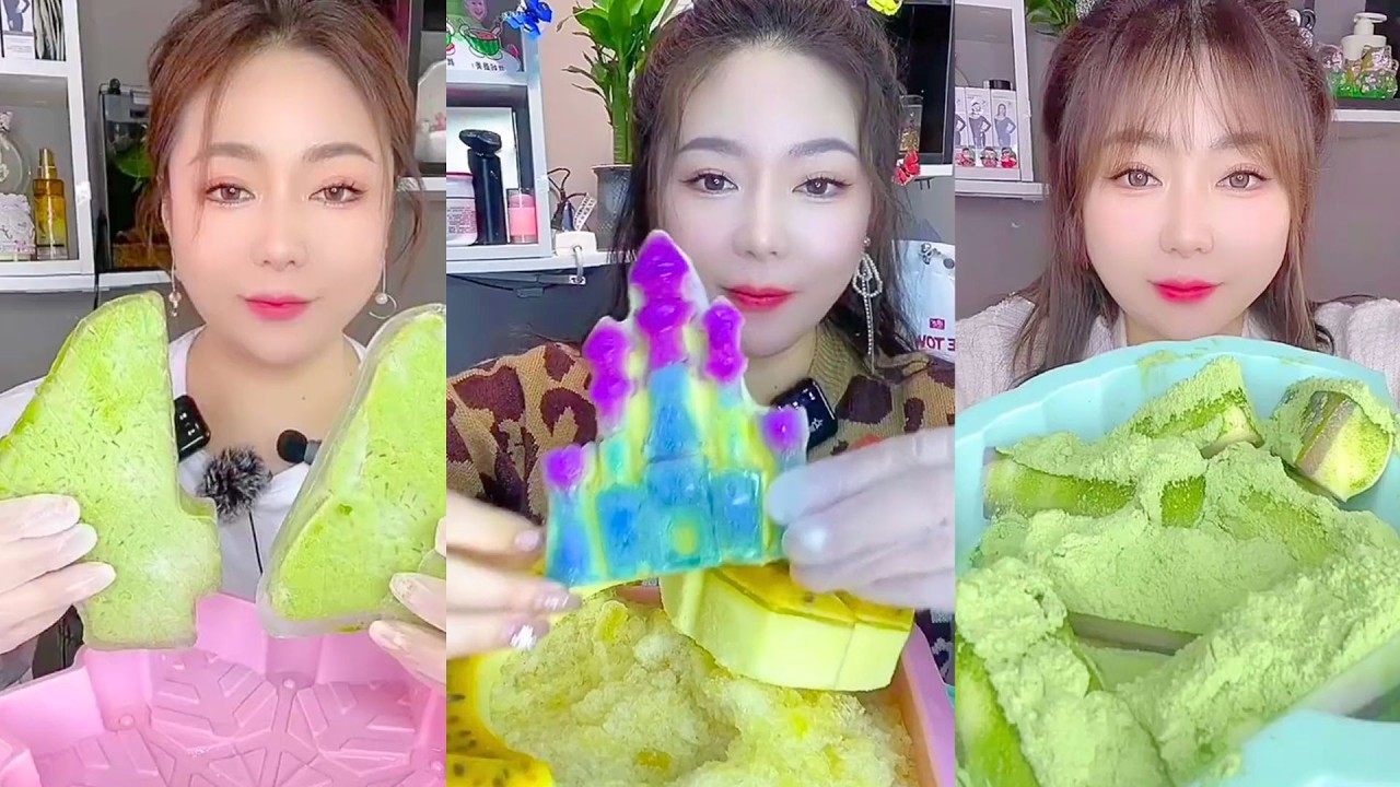 Colorful Frozen Jelly Castles and Matcha Ice Treats