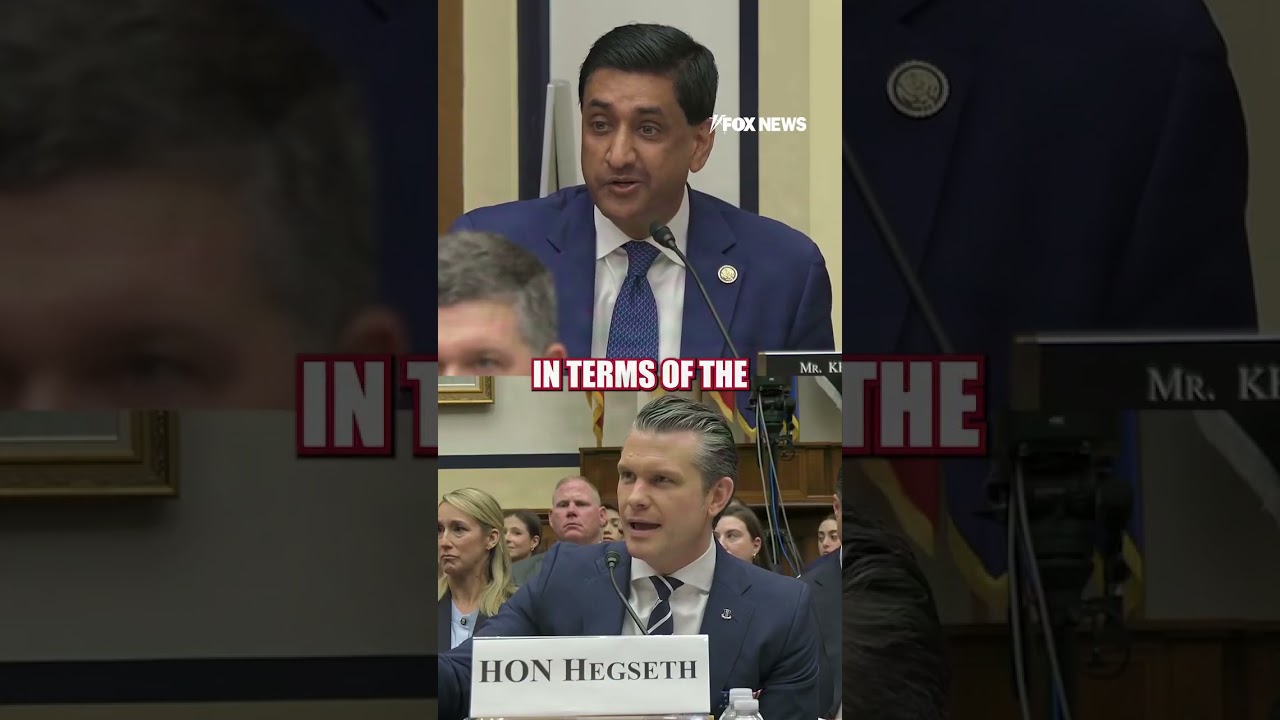 Hegseth SPARS with Ro Khanna over Iran war cost #shorts #us #news #politics #foxnews