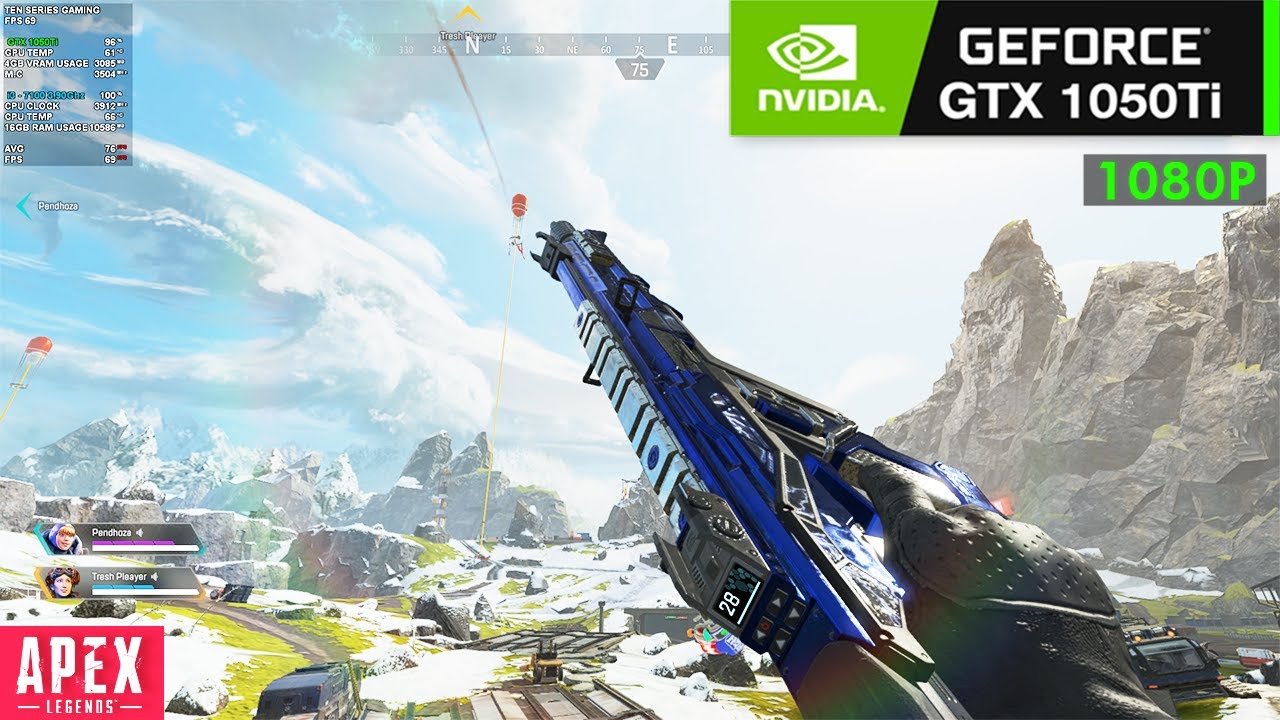 APEX LEGENDS : GTX 1050Ti - INTEL i3 7100 - 16GB - SEASON 13 - Optimize Settings - 1080P GAMEPLAY