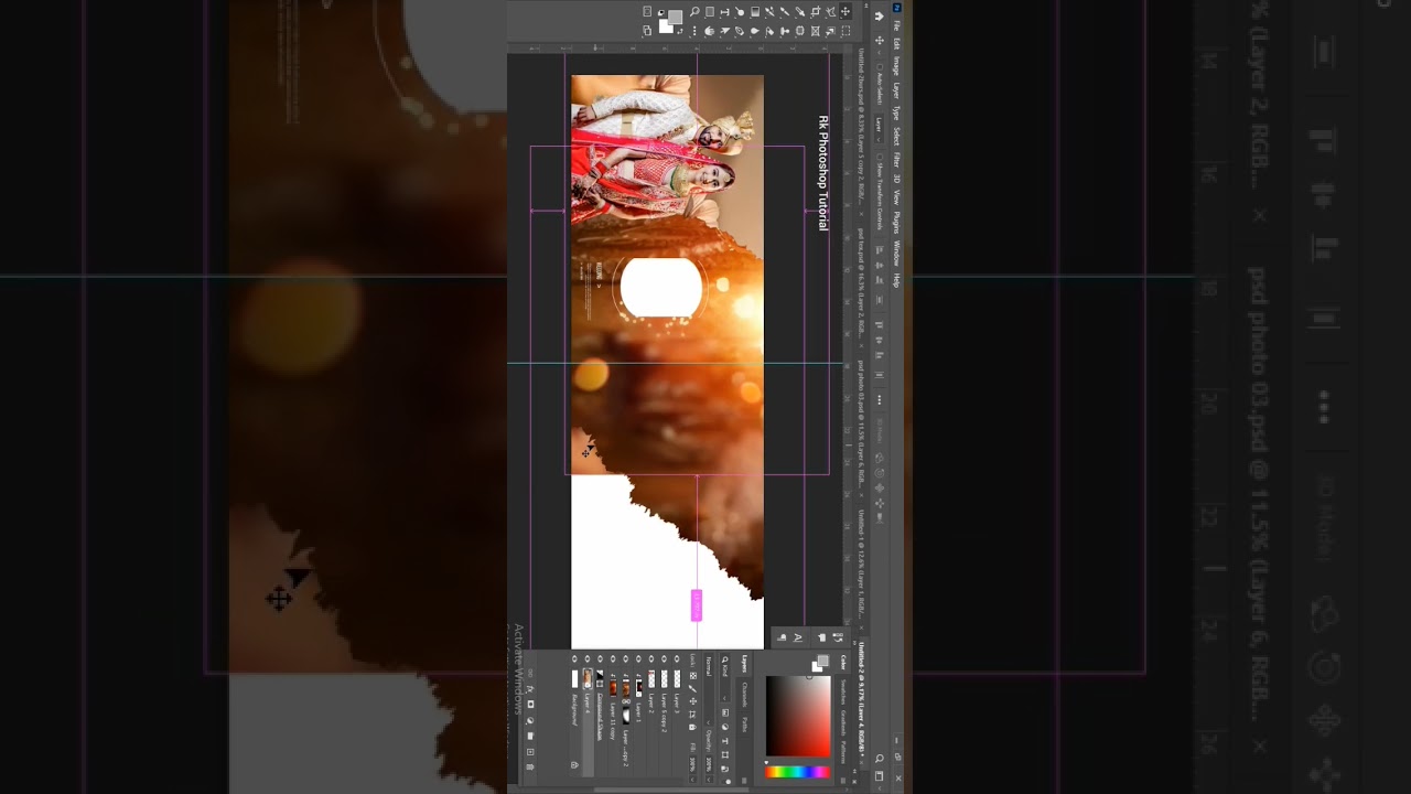 How To Create Wedding Album Design in Photoshop #WeddingAlbumDesign
