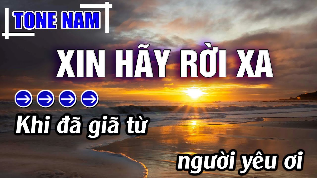 Xin Hãy Rời Xa Karaoke Tone Nam ( A#m ) Beat Mới | Karaoke Đăng Khôi