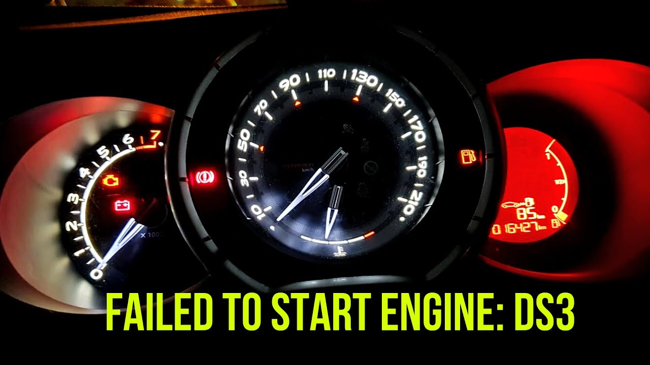 Citro&euml;n DS 3 won't start (problems with coolant temperature sensor or what? ) Failed to start