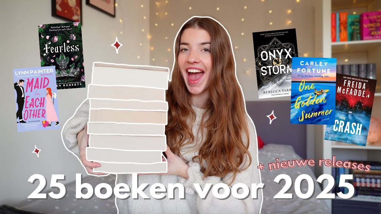 25 boeken die ik wil lezen in 2025 📚 + nieuwe releases & TBR 😍 vlogmas dag 23
